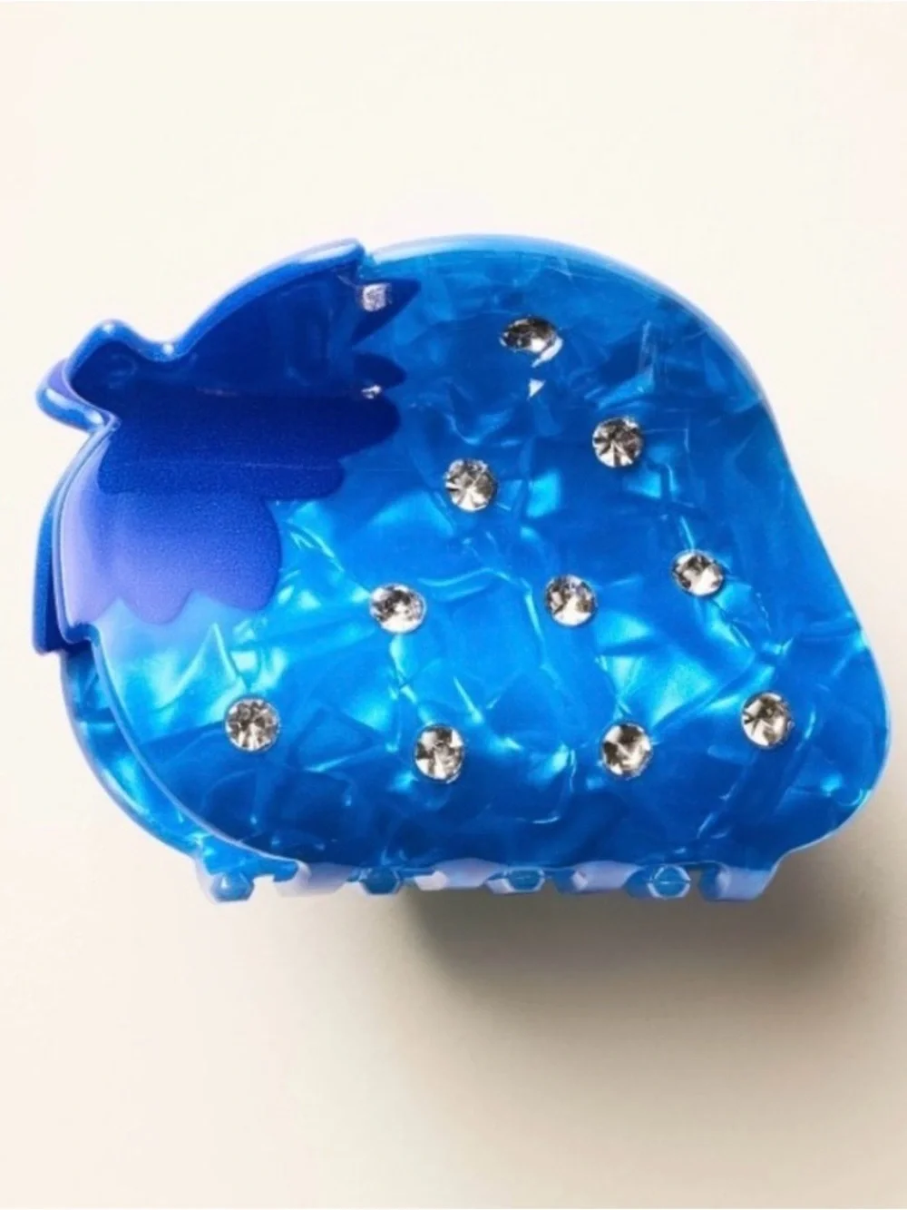 kate spade new york x Target-Blue Strawberry Claw Hair Clip New